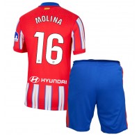 Dětský fotbalový dres Atletico Madrid Nahuel Molina #16 2024-25 Domácí Krátký Rukáv (+ trenýrky)